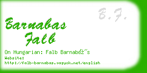 barnabas falb business card